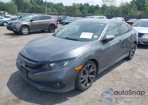 2021 Honda Civic Sport z USA, uszkodzony, nr VIN 2HGFC2F88MH560085